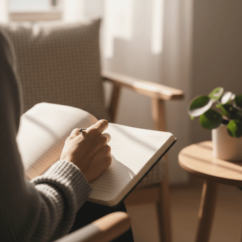 Professional listening carefully to homeowner's situation
